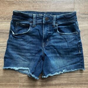 GAP Midi Dark Blue Jean Shorts girls 10 slim